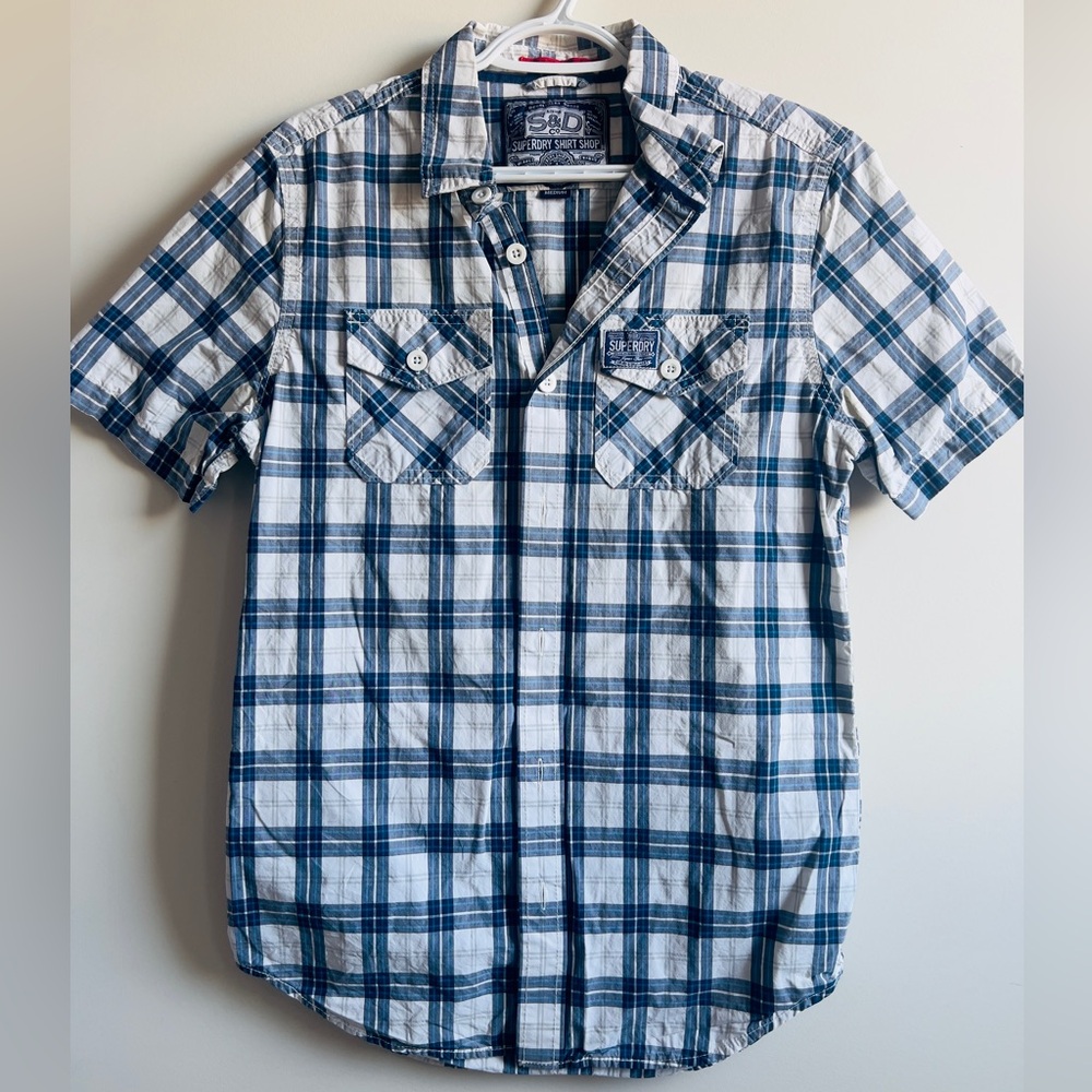 Super dry button down short sleeve